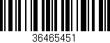Código de barras (EAN, GTIN, SKU, ISBN): '36465451'