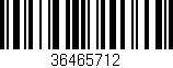 Código de barras (EAN, GTIN, SKU, ISBN): '36465712'