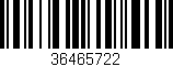 Código de barras (EAN, GTIN, SKU, ISBN): '36465722'