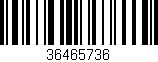 Código de barras (EAN, GTIN, SKU, ISBN): '36465736'