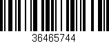 Código de barras (EAN, GTIN, SKU, ISBN): '36465744'