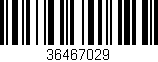 Código de barras (EAN, GTIN, SKU, ISBN): '36467029'