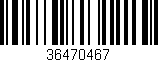 Código de barras (EAN, GTIN, SKU, ISBN): '36470467'