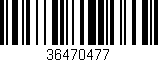 Código de barras (EAN, GTIN, SKU, ISBN): '36470477'