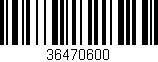 Código de barras (EAN, GTIN, SKU, ISBN): '36470600'
