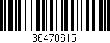 Código de barras (EAN, GTIN, SKU, ISBN): '36470615'