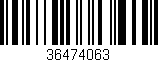 Código de barras (EAN, GTIN, SKU, ISBN): '36474063'