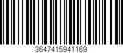 Código de barras (EAN, GTIN, SKU, ISBN): '3647415941169'
