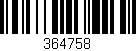 Código de barras (EAN, GTIN, SKU, ISBN): '364758'