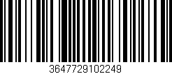 Código de barras (EAN, GTIN, SKU, ISBN): '3647729102249'