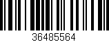 Código de barras (EAN, GTIN, SKU, ISBN): '36485564'