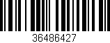 Código de barras (EAN, GTIN, SKU, ISBN): '36486427'