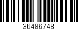 Código de barras (EAN, GTIN, SKU, ISBN): '36486748'