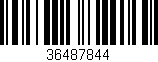Código de barras (EAN, GTIN, SKU, ISBN): '36487844'