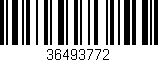 Código de barras (EAN, GTIN, SKU, ISBN): '36493772'
