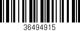 Código de barras (EAN, GTIN, SKU, ISBN): '36494915'