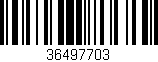 Código de barras (EAN, GTIN, SKU, ISBN): '36497703'