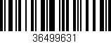 Código de barras (EAN, GTIN, SKU, ISBN): '36499631'