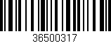 Código de barras (EAN, GTIN, SKU, ISBN): '36500317'