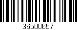 Código de barras (EAN, GTIN, SKU, ISBN): '36500657'