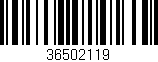 Código de barras (EAN, GTIN, SKU, ISBN): '36502119'
