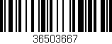 Código de barras (EAN, GTIN, SKU, ISBN): '36503667'