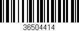 Código de barras (EAN, GTIN, SKU, ISBN): '36504414'