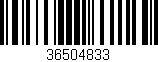 Código de barras (EAN, GTIN, SKU, ISBN): '36504833'