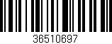 Código de barras (EAN, GTIN, SKU, ISBN): '36510697'