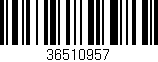 Código de barras (EAN, GTIN, SKU, ISBN): '36510957'