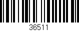 Código de barras (EAN, GTIN, SKU, ISBN): '36511'