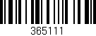 Código de barras (EAN, GTIN, SKU, ISBN): '365111'