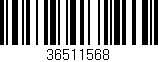 Código de barras (EAN, GTIN, SKU, ISBN): '36511568'