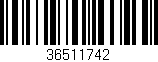 Código de barras (EAN, GTIN, SKU, ISBN): '36511742'