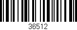 Código de barras (EAN, GTIN, SKU, ISBN): '36512'