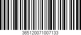 Código de barras (EAN, GTIN, SKU, ISBN): '365120071007133'