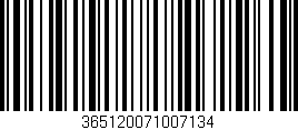 Código de barras (EAN, GTIN, SKU, ISBN): '365120071007134'