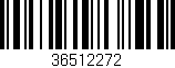 Código de barras (EAN, GTIN, SKU, ISBN): '36512272'