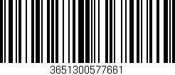 Código de barras (EAN, GTIN, SKU, ISBN): '3651300577661'
