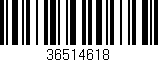 Código de barras (EAN, GTIN, SKU, ISBN): '36514618'
