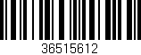 Código de barras (EAN, GTIN, SKU, ISBN): '36515612'