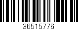 Código de barras (EAN, GTIN, SKU, ISBN): '36515776'