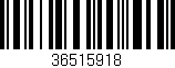 Código de barras (EAN, GTIN, SKU, ISBN): '36515918'