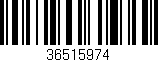 Código de barras (EAN, GTIN, SKU, ISBN): '36515974'