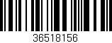 Código de barras (EAN, GTIN, SKU, ISBN): '36518156'