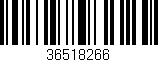 Código de barras (EAN, GTIN, SKU, ISBN): '36518266'