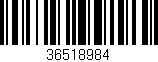 Código de barras (EAN, GTIN, SKU, ISBN): '36518984'