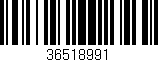 Código de barras (EAN, GTIN, SKU, ISBN): '36518991'