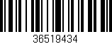Código de barras (EAN, GTIN, SKU, ISBN): '36519434'