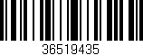 Código de barras (EAN, GTIN, SKU, ISBN): '36519435'